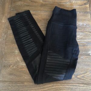 Alo black moto leggings